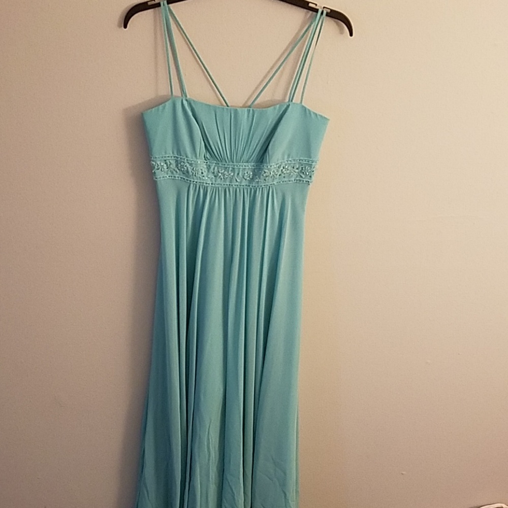 Pool blue bridesmaid dress size 4
